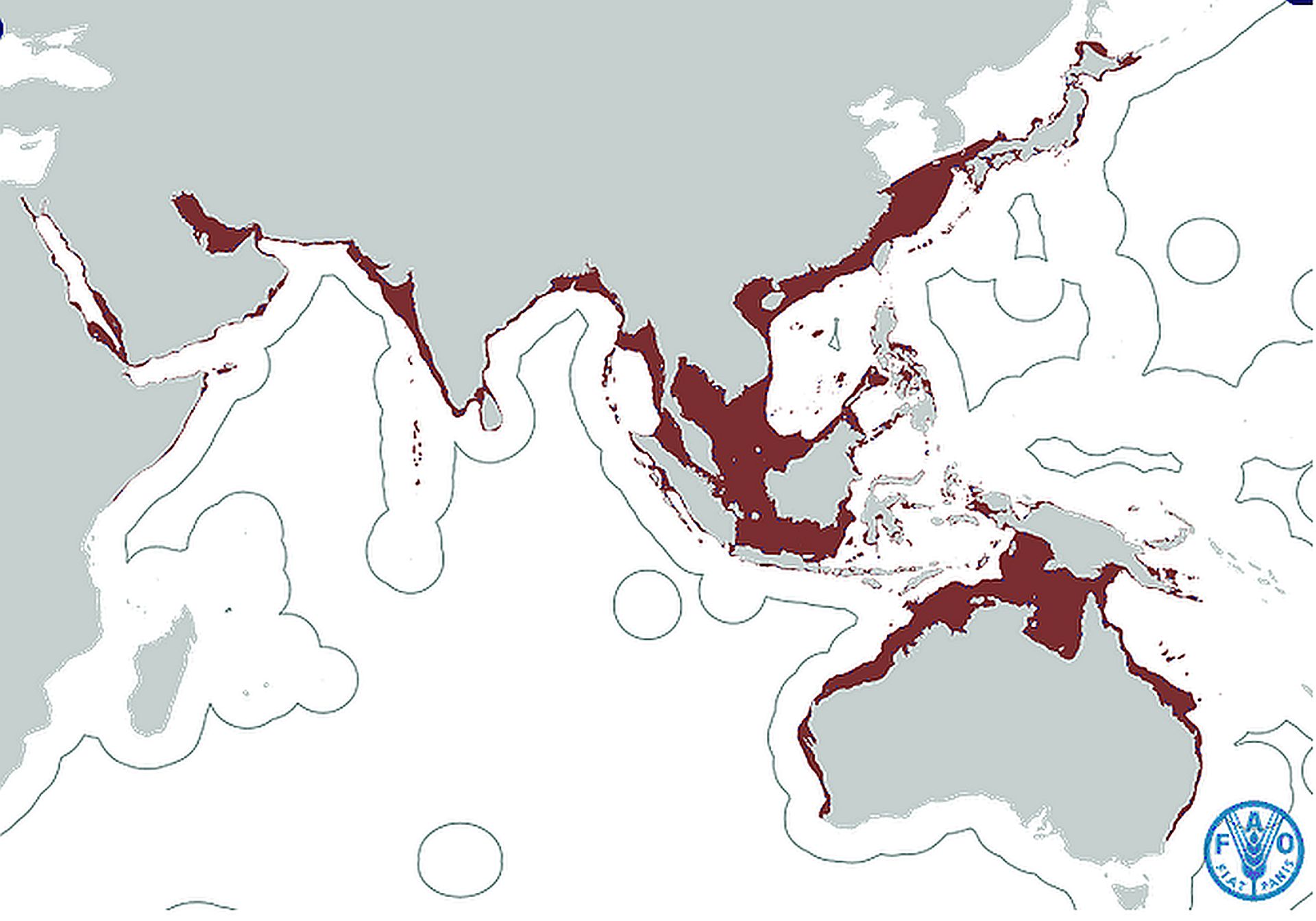 TGG-003-FAO range map Thunnus tonggol